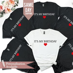 Its My Birthday Shirt, Birthday Girl Crew T-shirts, Birthday Crew Shirt, 60th Birthday Shirt, Personalised Gifts, Birthday party tops T