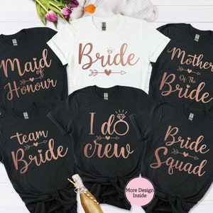 Bridal Party Shirts, Hen Party Wedding Party T-Shirts, Bride Gift Team Bride Shirt, Bachelorette Party Shirts, Bridal Party Shirts, hen do T