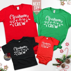 Matching Christmas Crew T-Shirt: Family Holiday Shirt