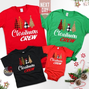 Christmas Crew T-Shirt: Matching Family Xmas Shirt