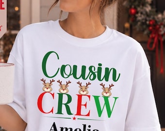 Christmas Matching Cousin Crew Shirts for Baby, Toddler, Kids & Adults, Family Reunion Shirts, Cousins Vacation, Xmas Cousin Crew Shirt