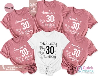 Personalized 30th Birthday Shirt: Custom Party Tee, Soft Cotton