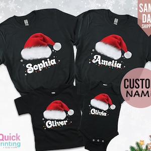 Matching Xmas Tees, Custom Christmas Tee,Family Matching Christmas T-shirt, Cute Christmas Sweatshirt for Women Men,Holiday Shirt, Xmas Gift