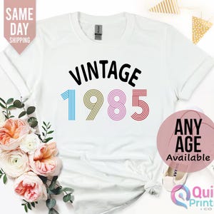 40. Vintage Geburtstag Shirt, 1985 Geburtstag Shirt, 40.Geburtstag Geschenke für Frauen, Vintage Geburtstagsgeschenk Shirt, Mama Geburtstagsgeschenk 2025
