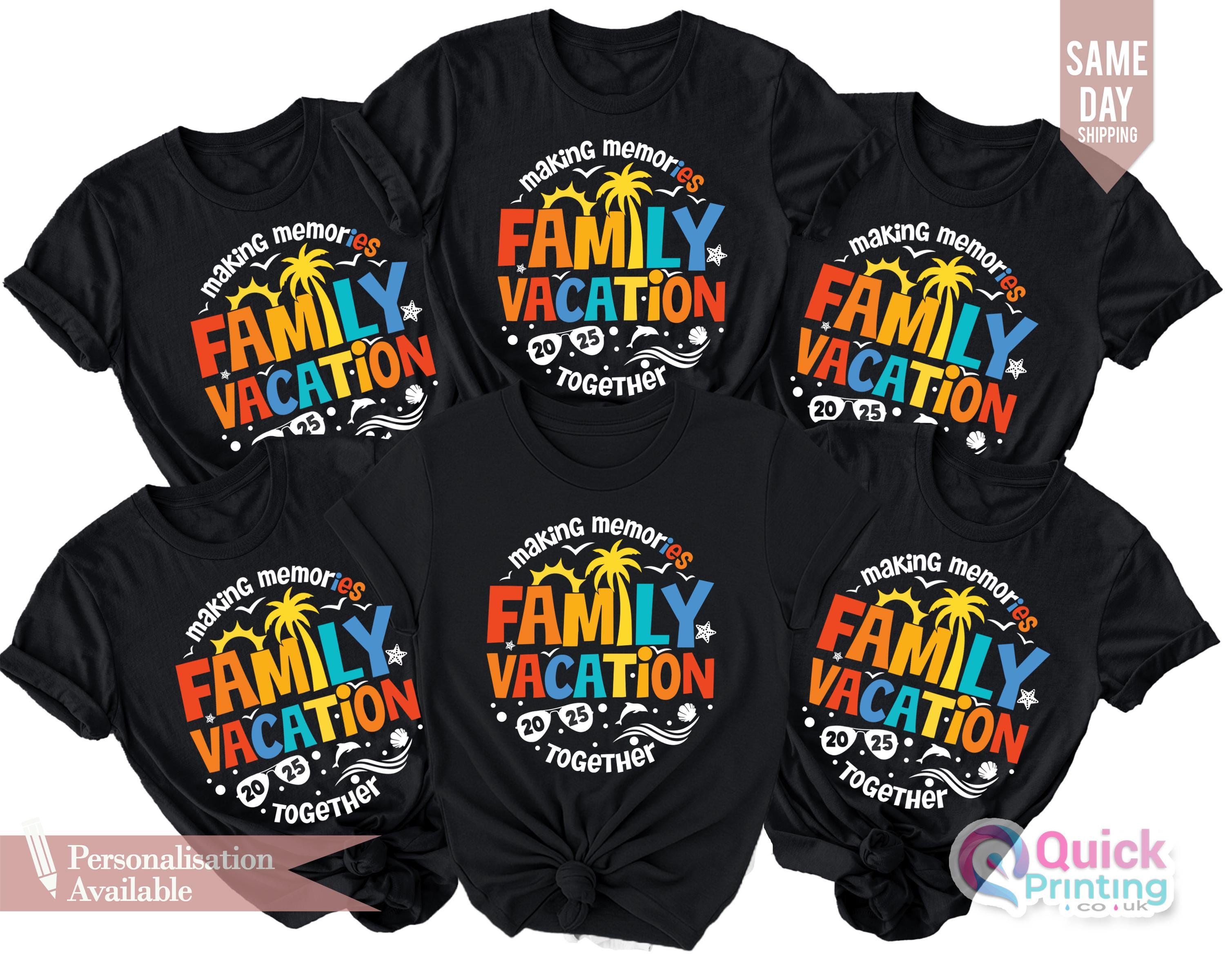 Family Vacation 2025 T-Shirt, Making Memories Together Shirt, Cruise Family Shirt 2025, Family Christmas T-shirt, Holiday Trip Shirt 2025