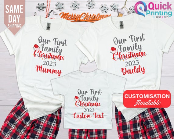 First Christmas as Mummy and Daddy Pjs Matching Family Pjs personalized Family Pajamas christmas Family Pajamas Christmas Gifts for Family Etsy Canada