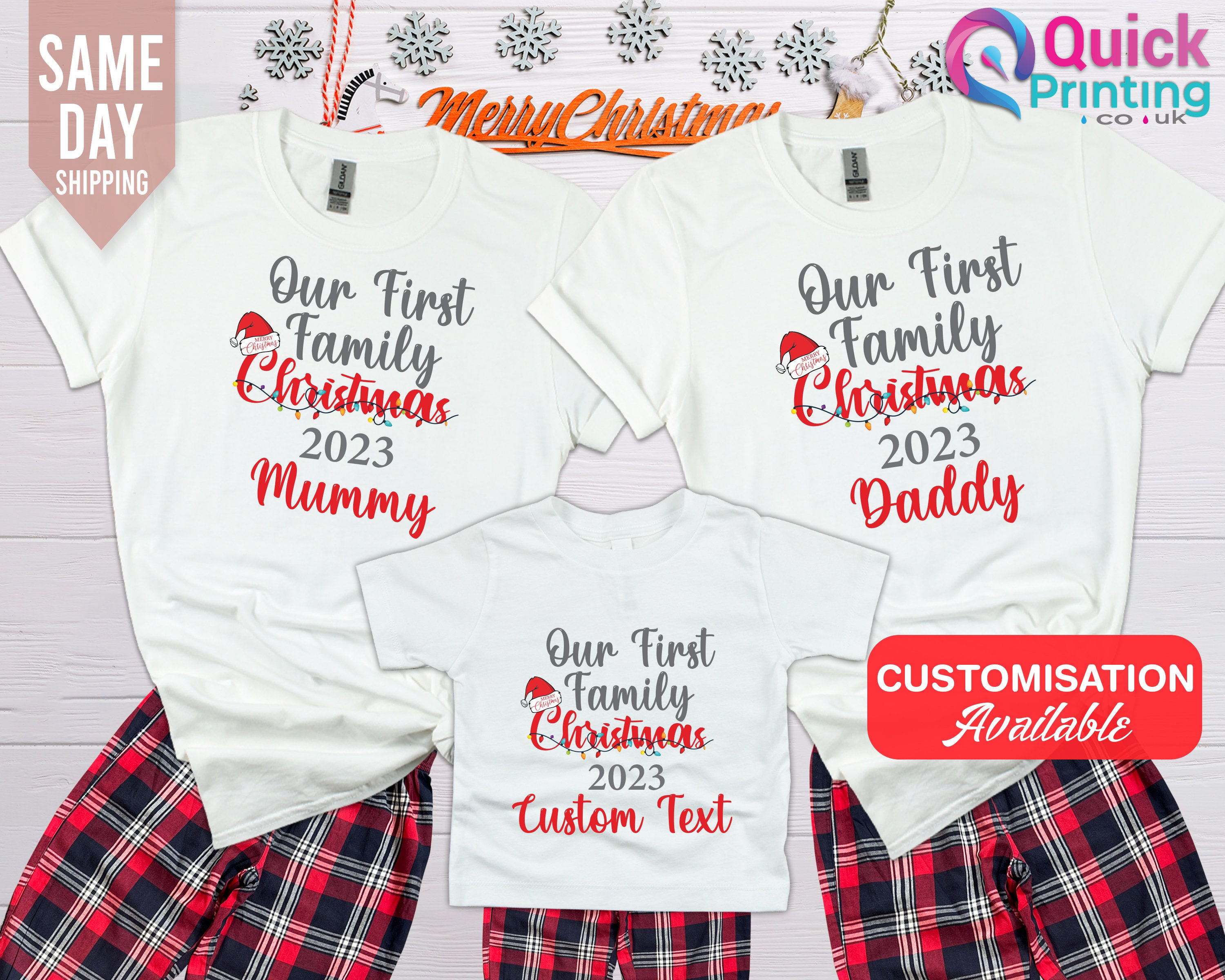 Mummy daddy baby christmas pyjamas sale