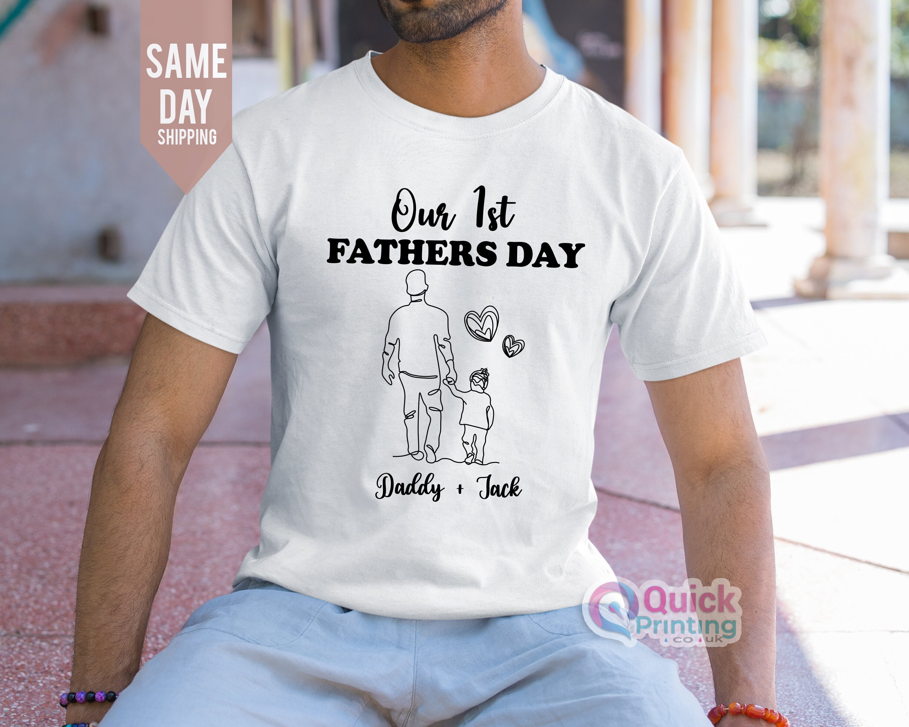 First Father's Day Baby Vest, first fathers day Tshirt, 1st Fathers Day Baby grow, Fathers Day shirt, Birthday, Birth, Dad, Family, Kids Tee