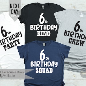 Kinder 6. Geburtstag Tshirt 5. Geburtstag Shirt Jedes Alter Geburtstag Shirt 5. Geburtstag Outfit Mädchen Junge 7. 8. 10. 13. 16. Geburtstag Party Shirts