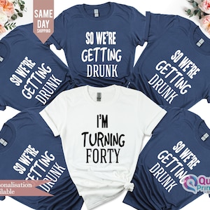 I&#39;m turning Forty T-shirt, 1985 Birthday T, Girls 21st 30th 40th 50th 60th 70th 80th Birthday T shirt for Women, Funny Birthday Party Shirts
