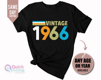 Vintage 1966 Birthday T-Shirt: 60th Birthday Gift. Ladies shirt 1996, Birthday  tee 2026