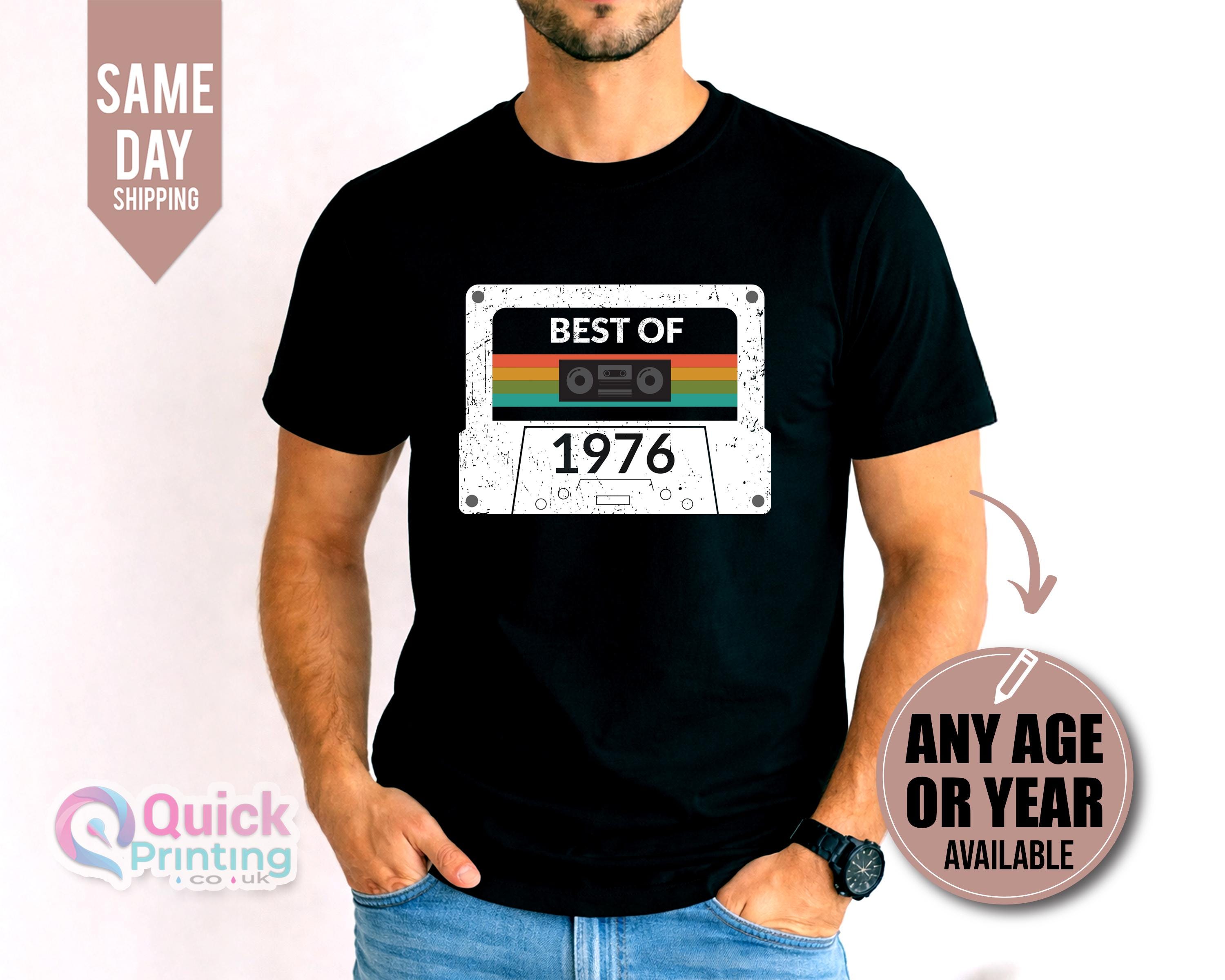 1976年製ヴィンテージカセットテープTシャツ - 50歳の誕生日プレゼント