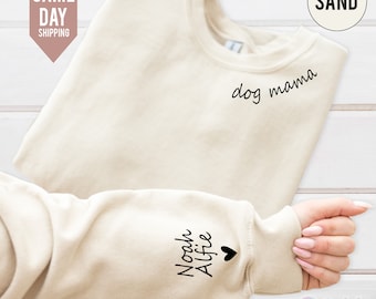 Custom Dog Mama Sweatshirt, Dog Lover Gift, Dog Sweatshirt, Custom Gift, Dog Mom Gift, Personalized Gifts, Dog Mom Hoodie, Gift for Her