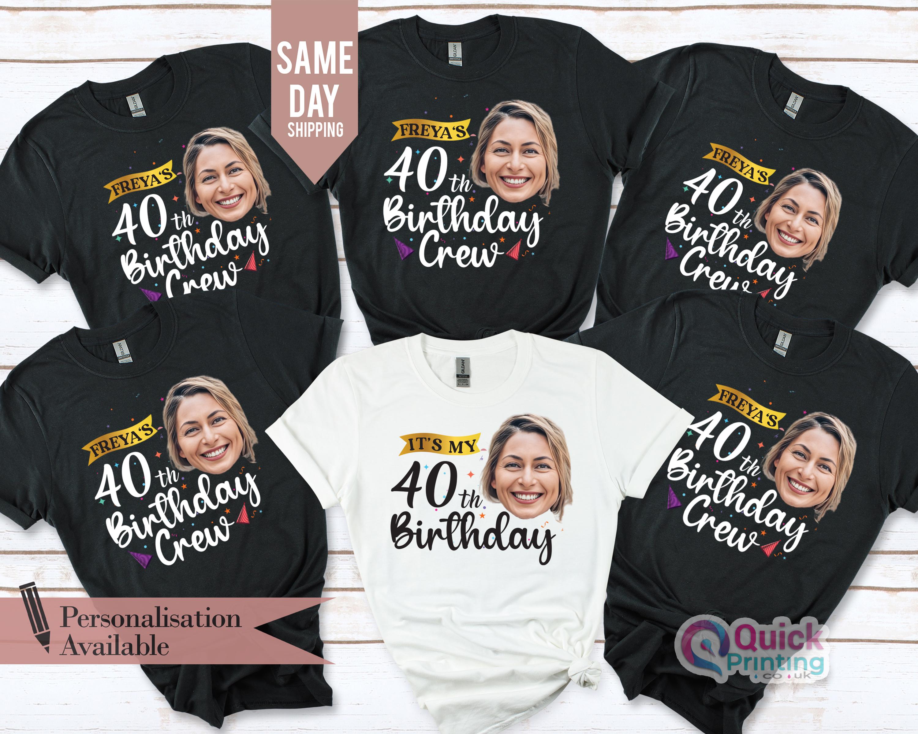 30歳の誕生日に使えるカスタムフォトTシャツ：パーソナライズされた顔 