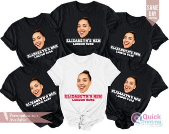 Camiseta personalizada con foto para despedida de soltero: camisetas personalizadas para despedida de soltero, camisas para despedida de soltero 2025
