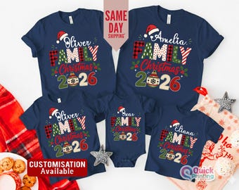 Family Christmas Shirt 2026,  Family All Together Shirts, Custom Family Christmas T-shirt, Christmas Gifts, Kids Top