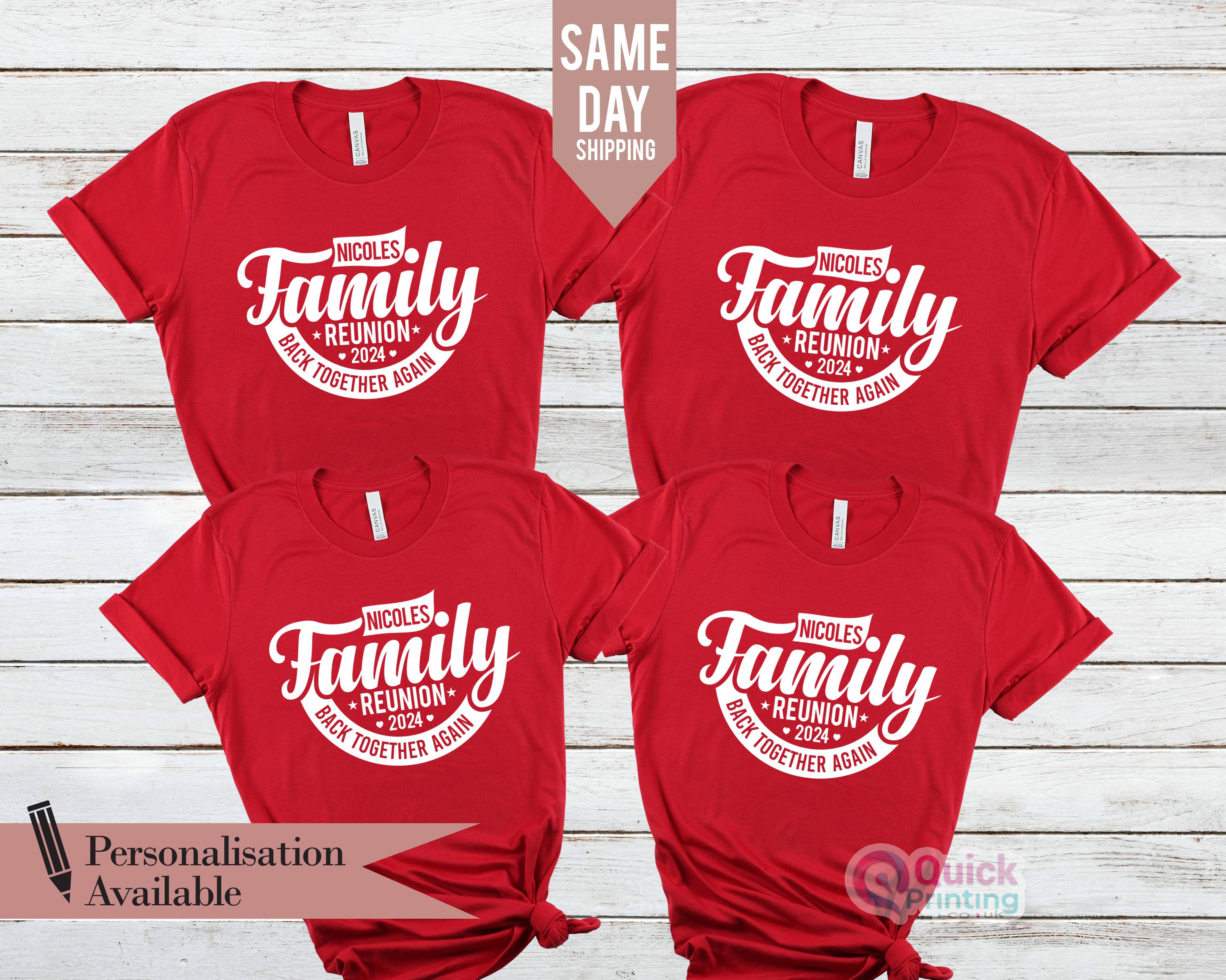 Personalized Family Reunion T-shirt: Matching Event Shirts - Etsy