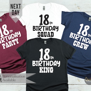 2007 18th Birthday tshirt, Birthday Party Group Tee,18 t-shirt born in 2007 mens 18th shirt Birthday t shirt 2007 50th Birthday Gift for Men