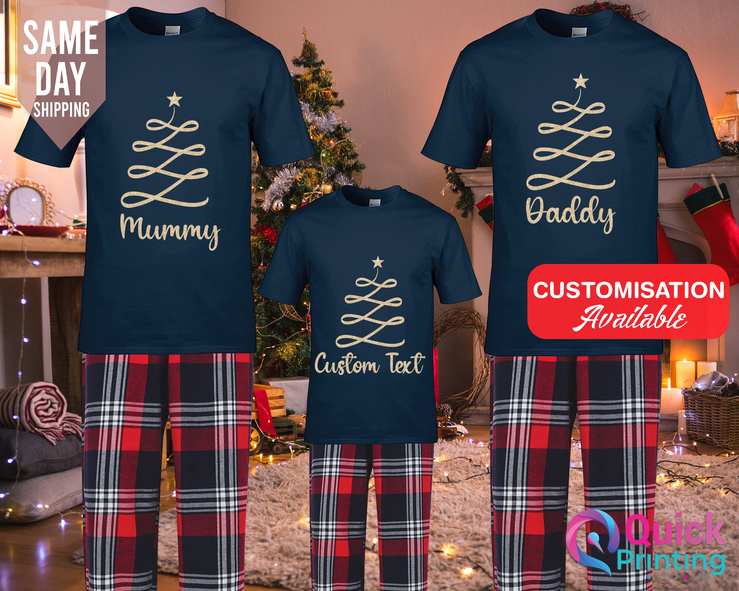 Personalized Family pajamas Christmas Pjs Matching christmas pjs Custom Christmas Pajama Family Matching Pjs christmas gifts for family