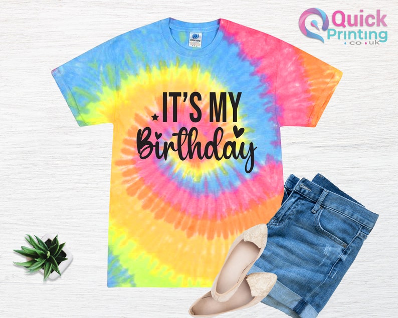 Birthday Girl Shirt Tie Dye Shirt Birthday Party T Shirt Girls Birthday Shirt Tie Dye. 6th 7th 8th 10th Custom age shirt, Girls Birthday Tee ITS MY BIRTHDAY