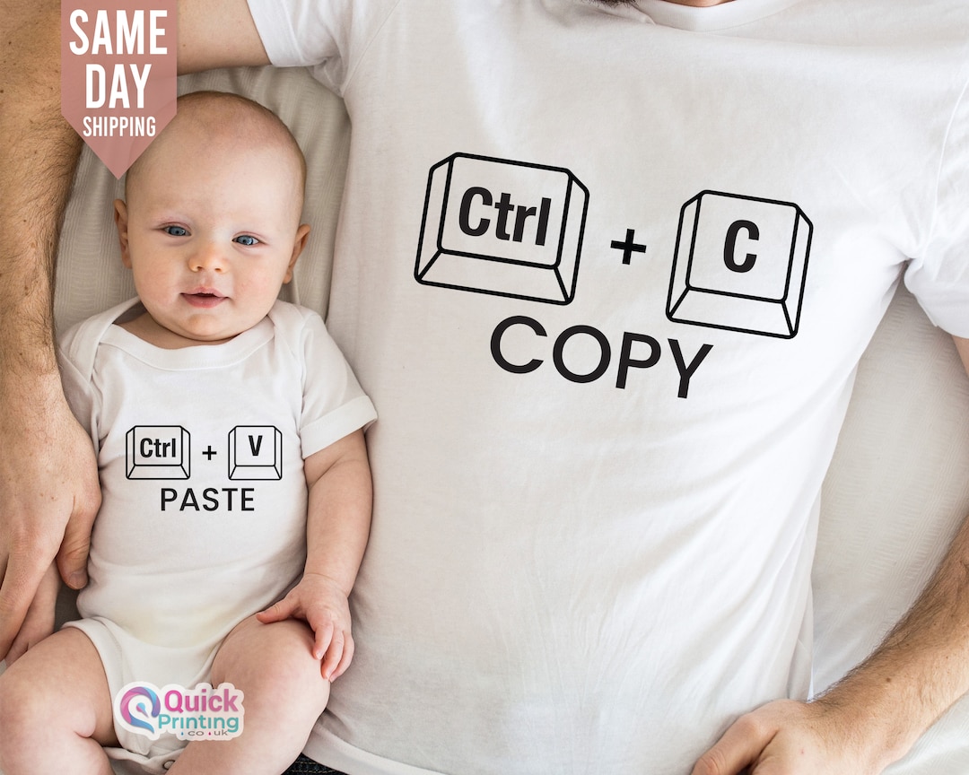 Copy Paste Shirt Set, Ctrl C Ctrl V Copy Paste Shirt, Fathers Day ...