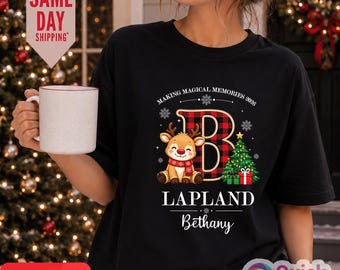 Personalised LAPLAND Family Christmas T-shirt, Lapland 2026 Matching Family Christmas Tops, Xmas Shirt, Lapland Christmas T-shirt, Xmas Top