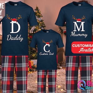 Personalized Family Christmas Pajamas: Matching Cotton PJs