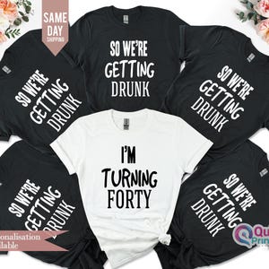 I&#39;m turning Forty T-shirt, 1985 Birthday T, Girls 21st 30th 40th 50th 60th 70th 80th Birthday T shirt for Women, Funny Birthday Party Shirts