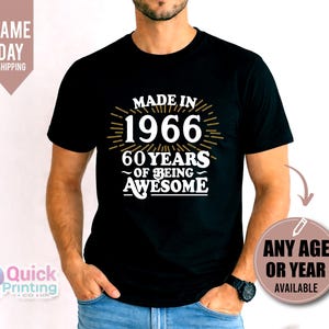 T Shirt Con Logo Maglietta Uomo 60° Compleanno - 'La Vita Inizia A 60', Nato Nel 1964, Regalo Divertente! 4060 Ti T Shirt Con Logo Maglietta Uomo 60° Compleanno - 'La Vita Inizia A 60', Nato Nel 1964, Regalo Divertente! 4060 Ti