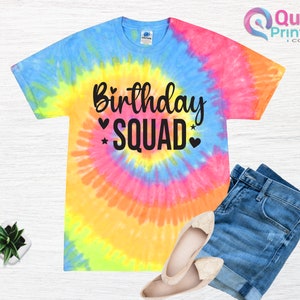 Birthday Girl Shirt Tie Dye Shirt Birthday Party T Shirt Girls Birthday Shirt Tie Dye. 6th 7th 8th 10th Custom age shirt, Girls Birthday Tee BIRTHDAY SQUAD