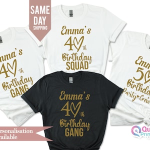 40th Birthday Squad Shirt, 40th birthday gifts for women, Birthday Crew Shirt,1985 Group Shirts , 40th Birthday Party top,Happy Birthday tee