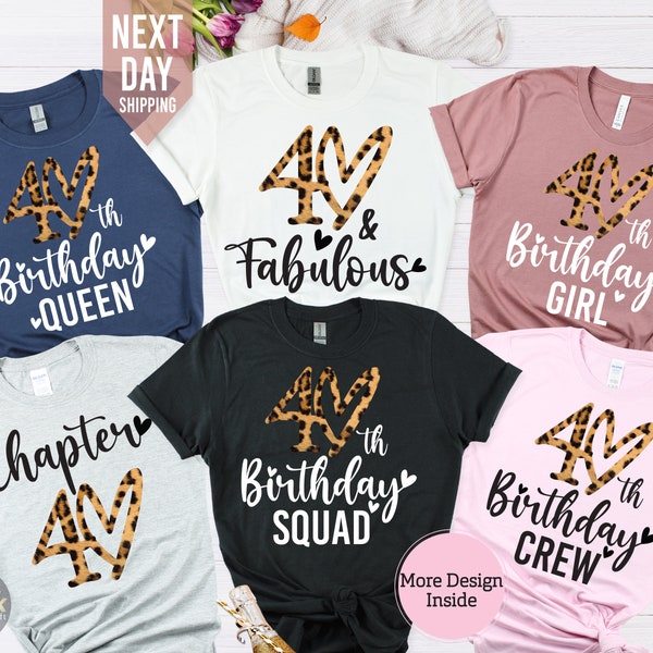 40th Birthday Squad Shirt, 40th birthday gifts for women, Birthday Crew Shirt,1984 Group Shirts , 40th Birthday Party top,Happy Birthday tee