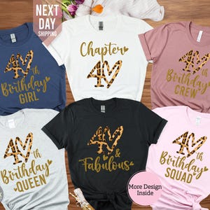 40th Birthday Shirt, Birthday Crew Shirt for Woman,40th Birthday Party Shirts,Birthday Group Shirts,Birthday Squad top,Chapter 40 Birthday t