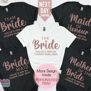 Shirts vrijgezellenfeest, gepersonaliseerde T-shirts vrijgezellenfeest, vrijgezellenfeest shirts, vrijgezellenfeest shirts, bruid cadeau team shirt bruid, bruidsfeest