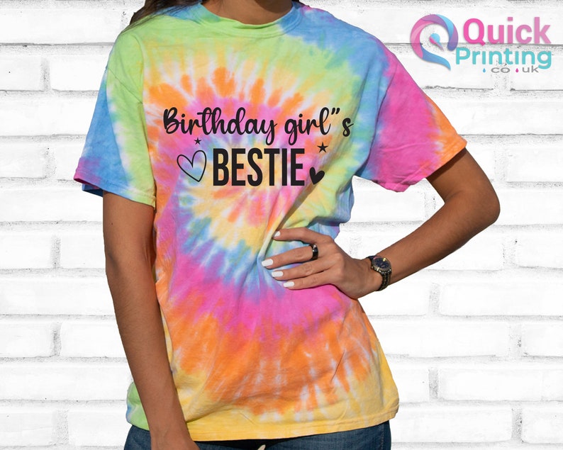 Birthday Girl Shirt Tie Dye Shirt Birthday Party T Shirt Girls Birthday Shirt Tie Dye. 6th 7th 8th 10th Custom age shirt, Girls Birthday Tee BIRTHDAY BESTIE