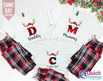 Matching Family Pjs, Personalized Family Pajamas, Christmas Family Pajamas , Christmas Pjs, Holiday Pajamas srt , Christmas Gifts For Family