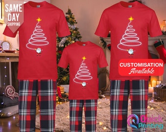 Christmas Family Pyjamas ,  Christmas Matching Pajamas, Matching Family Christmas Pyjamas, hen party pyjamas Mother’s Day, gift for daughter