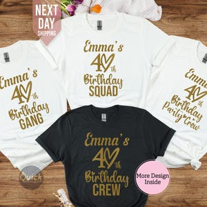 40th Birthday Squad Shirt, 40th birthday gifts for women, Birthday Crew Shirt,1985 Group Shirts , 40th Birthday Party top,Happy Birthday tee