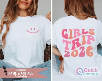 Girls Trip 2026 T-Shirt: Vacca Mode, Girls Weekend Shirt, Girls holiuday tshirt 2026
