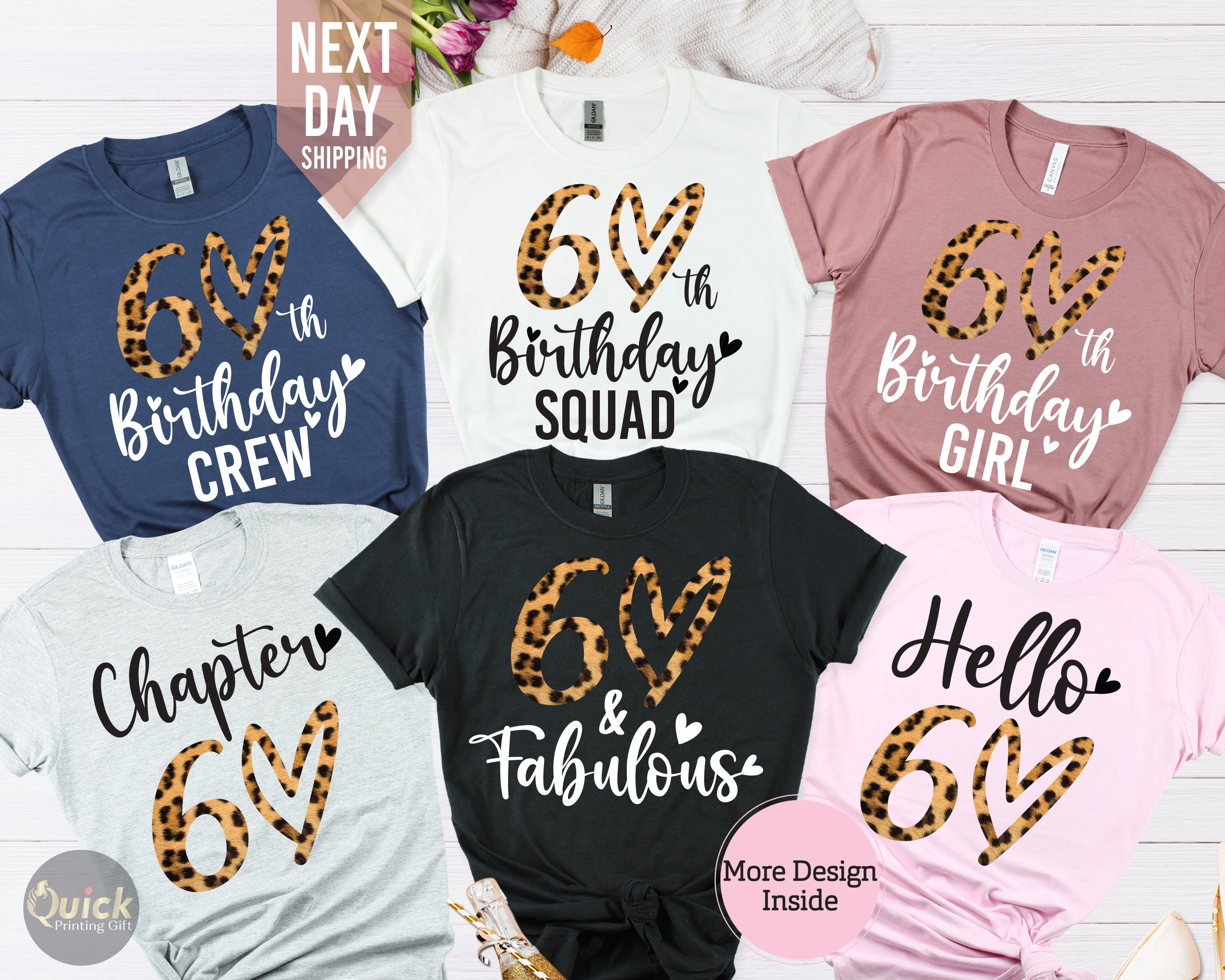 60th Birthday Leopard Print Shirt: Custom Group Tee - Etsy