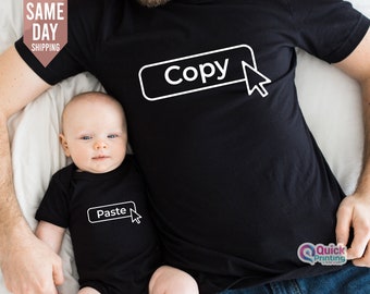 Copy Paste Shirt Set, Ctrl C Ctrl V Copy Paste Shirt, Fathers Day, Father and Baby Matching Shirts, Copy And Paste Daddy And Daughter Shirts