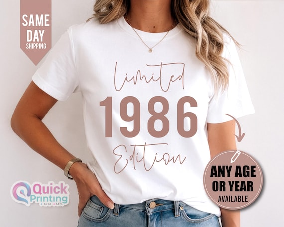 Limited Edition 1986 T-Shirt: 40th Birthday Gift, Legend 1986 Shirt, Happy Birthday shirt