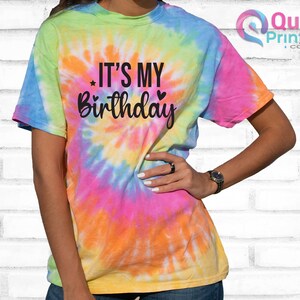 Birthday Girl Shirt Tie Dye Shirt Birthday Party T Shirt Girls Birthday Shirt Tie Dye. 6th 7th 8th 10th Custom age shirt, Girls Birthday Tee image 9
