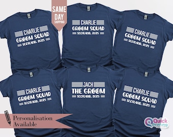 Camiseta del equipo de novios: camisetas personalizadas a juego para la fiesta de bodas