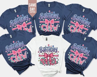 Birthday Girls Shirt, Personalized 30th Birthday Crew Custom Party T-Shirt, Custom Name, Birthday Crew T-Shirt, 1996 Shirt, Soft Cotton Tee