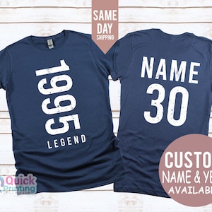 Camiseta Legend 1995 30º aniversário, presente de 30º aniversário para homens, camiseta vintage de aniversário de 1995 para mulheres, camiseta de edição limitada para pai e filha, presente T