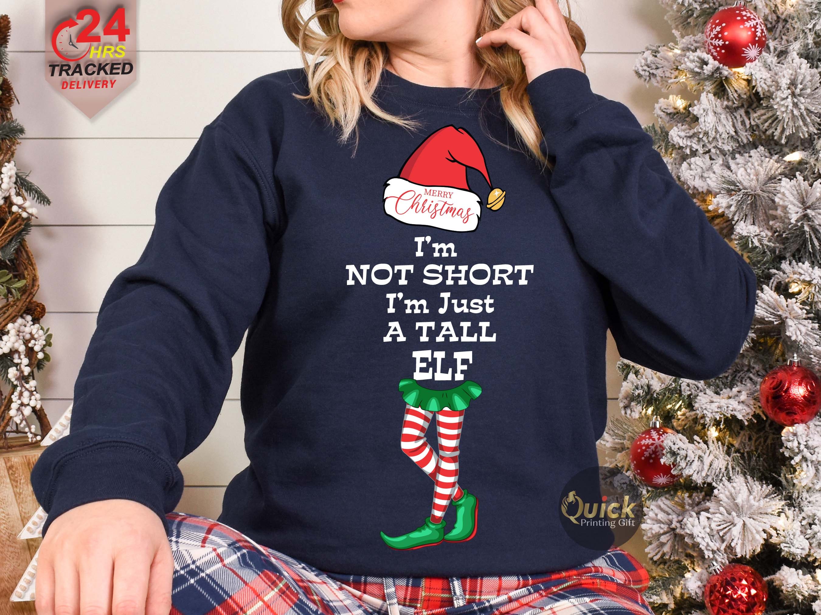 I'm Not Short I'm Just A Tall Elf Christmas Gift Xmas Family T-Shirt I'm Not Short I'm Just A Tall Elf Christmas Gift Xmas Family T-Shirt