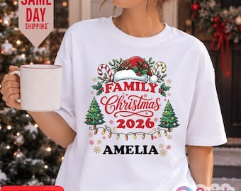 Family Christmas 2026 Making Memories Together Shirts, Family All Together Shirts, Custom Family Christmas Shirt, Christmas Gifts, Kids Top