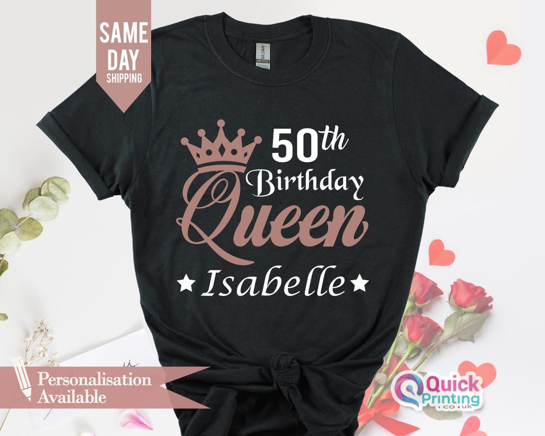 Camisetas de cumpleaños de octubre, nació una reina en octubre