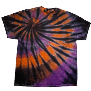 Tie Dyed Purple, Orange, and Black T Shirt - Etsy